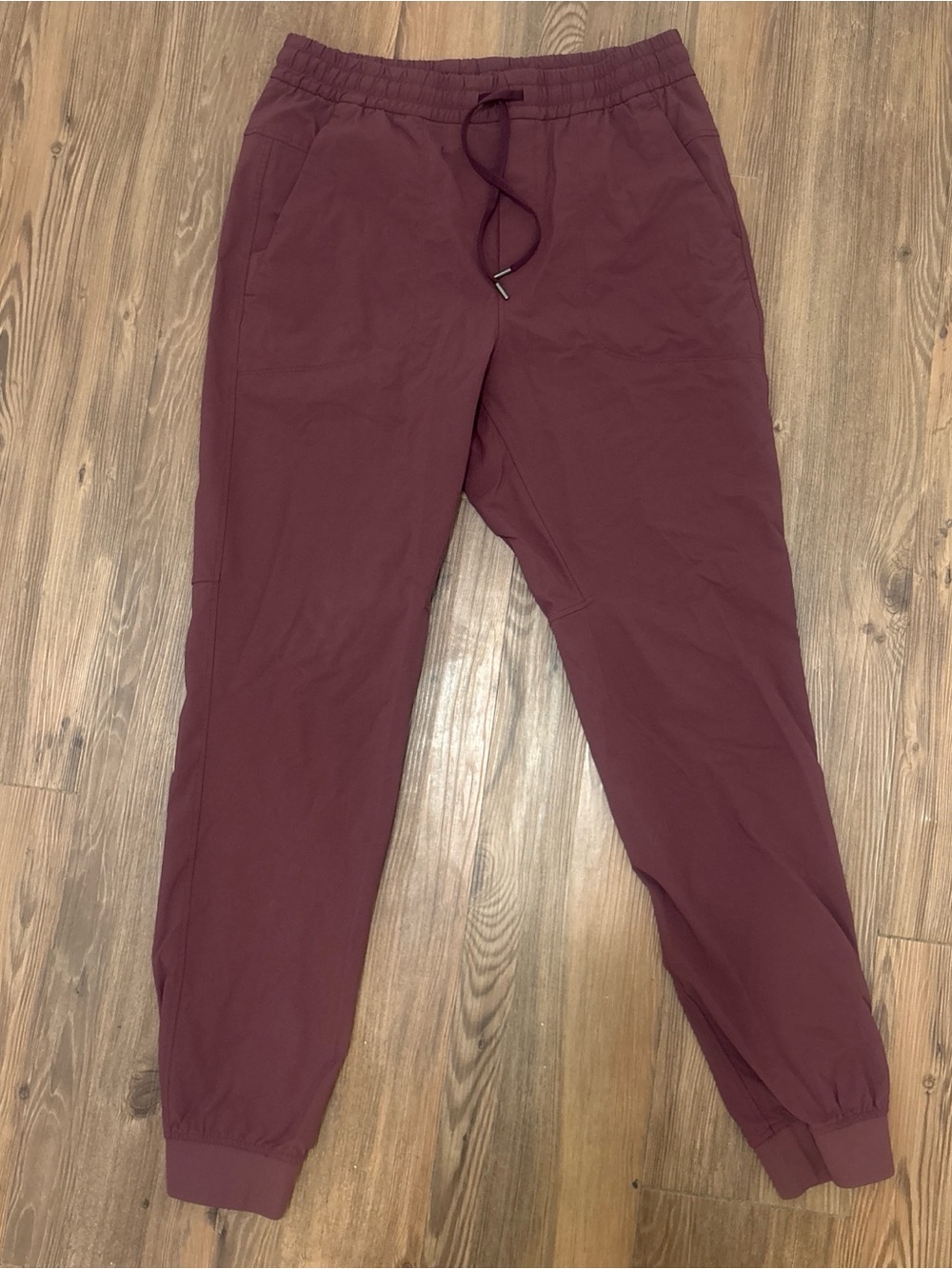 CRZ YOGA Men's Drawstring Joggers in Burgundy